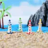 Decoración de botella ecológica de micro paisajismo adornos pequeños faro de color pecera de acuario manualidades de resina fabricantes al por mayor