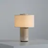 Lámpara de mesa recargable portátil de lujo Bulgari con ambiente de piedra para dormitorio, estudio, hotel, bar, mesita de noche, escritorio, creativa y versátil