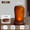 Incensário de agarwood estilo chinês, ornamento de aromaterapia em vidro, lamparina a vela com cúpula, fragmentos de madeira natural, lâmpada de aromaterapia para casa e cerimônia do chá