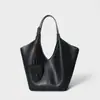 Bolso de Mujer Estilo Nuevo Bolso de Mujer Piel Genuina Bolso de Hombro Bajo el Brazo Bolso Tote de Cuero de Vaca Transfronterizo Nicho Cruzado Retro Piel Suave Gran Capacidad