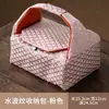 Bolsa para Juego de Té Ruyi Xiangyunsha de las Dinastías Tang y Song, Bolsa Portátil para Almacenamiento de Juego de Té de Viaje, Engrosada y Acolchada de Algodón con Compartimentos