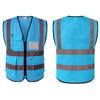 Chaleco de seguridad reflectante para construcción, tráfico, obras de construcción, overoles sanitarios, chaqueta de montar, logotipo impreso