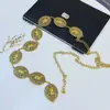 Nova Corrente de Cintura Retrô Europeia e Americana para Mulheres, Cinto Decorativo para Vestido, Corrente de Cintura Simples Estilo Étnico, Corda de Cintura da Moda e Versátil