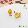Acessórios DIY de Ouro de Areia Vietnamita Antigo Contas Espaçadoras Pequenas Furo Grande Caractere Cinco Bênçãos Moedas de Cobre Pulseira Colar Nuvem Auspiciosa