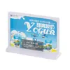 Suporte para Display de Lista de Preços Promocional A4 Acrílico Dupla Face Mesa Loja de Chá de Leite Display de Mesa Cartão de Display A5