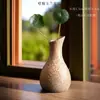 Vaso de Beleza de Grés Chinês Zen Retrô Escritório Arranjo de Flores Hidropônico Cerâmica Interior Desktop Enfeites Recipiente para Flores