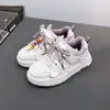 Tênis Infantil com Forro Duplo de Algodão, Sapatos Brancos da Moda para Crianças Maiores, Tênis de Algodão da Moda para Meninos no Atacado 3968