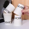 Vaso Desechable Estilo Ins Engrosado Comercial Oficina Patrón de Dibujos Animados Vaso de Papel Hogar Vaso para Leche de Soya Vaso Sonriente para Agua