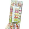 Perro West Highland lindo que brilla en la oscuridad, cara sonriente, paleta de frutas, juguete de dibujos animados, pinza para el pelo para niños de primaria y secundaria
