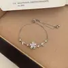 Coleção de pulseiras: borboleta, coração, trevo de quatro folhas, corrente fina simples, versátil para o dia a dia, estilo nicho de alta qualidade, acessórios de menina