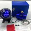 Instrumento Digital Integrado de Temperatura de Agua y Voltaje Tipo Pistola Transfronterizo Combinación de Instrumentos para Modificación de Coche con Conector de Tres Vías 12V24V