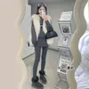 Pantalones de falda integrados de dos piezas falsos, pantalones base para mujer, ropa exterior de otoño/invierno, adelgazantes, nuevos 2026, pantalones pitillo de cintura alta, pantalones de falda ajustados a la cadera