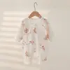 Roupa Borboleta para Bebê Primavera e Outono Algodão Puro Classe A 0-6 Meses Macacão de Bebê Roupas para Recém-Nascido Harbin Roupas para Bebês Recém-Nascidos Roupas para Subir