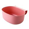 Cubo de basura grande para colgar en la puerta del armario de cocina, estilo nórdico, caja de almacenamiento de plástico con tapa