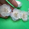Moda DIY joias flor artesanal lantejoulas flor tridimensional contas flor acessórios de cabelo acessórios de chapéu joias DIY