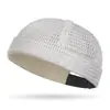 Sombrero de verano para hombre sombrero de melón de cuero sombrero principal de piso sombrero coreano de calle hipster hip hop sombrero sin ala yuppie moda sombrero de piso