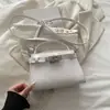 Moda Estilo Coreano Chique Bolsa Pequena Feminina Lançamento Primavera 2026 Bolsa Transversal Moda Bolsa de Mão com Fechadura Pequena Bolsa Tote