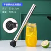 Amassador de Aço Inoxidável Prensa de Picolé Espremedor de Suco Loja de Chá com Leite Amassador Manual Bastão para Espremer Frutas Martelo para Gelo Picado Limão
