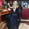Disfraz de Halloween para Mujer, Vestido Largo de Novia Fantasma Diablo Oscuro, Disfraz de Ángel, Disfraz de Elfo, Disfraz de Vampiro Horror Zombi