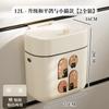 Cubo de basura de cocina, Cubo de basura colgante para inodoro, Contenedor grande de almacenamiento de residuos de alimentos, No es necesario agacharse, Cubo de basura elegante