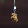 Yuanbao Conejo Zodiaco Conejo Teléfono Móvil Colgante Creativo Colgante Accesorios Llavero Regalo Artesanía