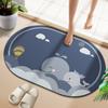 Bonita alfombrilla de baño de diatomeas, antideslizante, de secado rápido, absorbente, para puerta de baño, cocina, inodoro, alfombrilla para pies