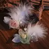 Tocados para el Día del Niño Li Yitong Ciervo Blanco Mismo Pasador Borla de Perla Aire de Hada Pasador Alas de Mariposa Tocados de Elfo