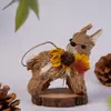 Adornos de Reno Navideño, Accesorios para Fotos, Decoraciones Navideñas, Decoración de Ambiente para Mesa y Ventana, Pequeños Renos Realistas