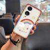 Adecuado para Funda de Teléfono Móvil OPPO Digital para Mujer Simple Lindo Silicona Rojo Divertido Lujo Tendencia Juventud Color Sólido Nuevo Estilo