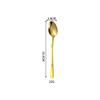 Amazon Transfronterizo Acero Inoxidable 410 Cintura Pequeña Gama Alta Restaurante Occidental Juego de Cuchillo y Tenedor para Bistec Postre Café Cuchara