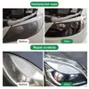 Kit de Reparo de Faróis de Carro KineShineX Preto e Branco PE Renovação Líquido Polidor Clareador para Manter a Visibilidade do Carro