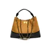 Bolsa Tote de Luxo Leve Estilo Chanel para Mulheres, Moda de Verão Acolchoada com Corrente Bolsa de Ombro Transversal de Alta Qualidade