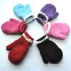 Guantes tipo manopla para niños, bolsa pequeña, guantes de campana para niños de jardín de infantes, jacquard doble, outlet de fábrica