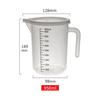 Taza medidora rayada de plástico personalizada con tapa y escala de línea negra, Taza medidora, Vaso de precipitados, Laboratorio hospitalario, Horneado, Medición, Fábrica