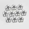 Botones metálicos de flor de cinco pétalos para suéteres y abrigos, botones decorativos cosidos a mano, accesorios para manualidades, botones de flor de cinco pétalos estilo chino