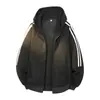 Sudadera deportiva con capucha y cremallera para hombre, chaqueta casual de primavera y otoño, forrada de polar, cálida, adecuada para fitness y correr