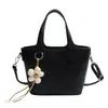 Bolso Cubo Tote de Gran Capacidad Transfronterizo para Mujer 2026 Primavera Nuevo de Moda Versátil con Patrón Granulado Bolso de Hombro Cruzado