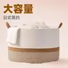 Cotton Rope Woven Storage Basket Laundry Basket Sundries Children's Toy Storage Basket Home Foldable Dirty Laundry Basket Storage Basket