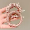 Goma para el pelo con lazo de color oscuro estilo coreano para mujer, modelo nuevo de alta gama 2026, accesorio para el pelo, goma elástica para moño