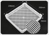 Plato Cuadrado de Plástico Cubeta de Plástico Volteo Material Industrial Piezas Caja Ferretería Volteo Digital Cuadrado Secado Plato de Cría