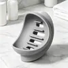 Saboneteira de silicone, porta-sabonete doméstico, suporte de sabonete para banheiro com drenagem, adequado para dormitórios estudantis, estilo luxo leve