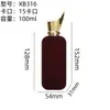 Botellas de Perfume Flocadas en Stock 100ml Vidrio Transparente Botellas Pequeñas Recargables Botellas de Perfume Botellas de Vidrio Botellas Vacías Venta al por Mayor