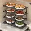 Estante de Cocina de Múltiples Niveles para Preparar Comida, Organizador Multifuncional de Tazones y Platos, Soporte de Bandeja para Ingredientes de Hot Pot de Mesa