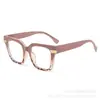 Gafas de sol cuadradas minimalistas europeas y americanas, patillas de colores de moda, protección UV, gafas de moda para ventas transfronterizas