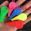 Silbato de Plástico Colorido Silbato de Árbitro Abanicos Animadores Silbato Grande Ok Suministros para Juegos de Pelota Silbato de Juguete Sin Cuerda