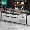 Mengshi bartender bar barra de agua comercial mesa de ensaladas mesa de shuck mesa de operaciones banco de trabajo equipo de cafetería
