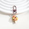 Colgante de Galleta DIY Cadena para Funda de Teléfono Móvil Cubierta Protectora para AirPods Estuche para Auriculares Decoración Colgante Comida de Simulación Llavero de Juego