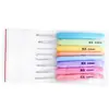 Herramientas de Tejer Agujas para Suéteres RX Coloridas Mango de Plástico Crochet de Aluminio Juego de 8 Bolsas Transparentes Empaque