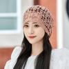 Gorro fino de primavera y verano, transpirable, estilo étnico, con encaje de ganchillo hueco, para celebridades de Internet, de una sola capa, blanco, para cubrir el cabello, pañuelo para la cabeza, sombrero de marea