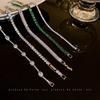 Pulsera Cuadrada de Zirconio Diamante Tendencia Coreana Pulsera Elegante Diseño de Nicho Pulsera Celebridad de Internet Nuevo Llegada Pulsera para Mujer